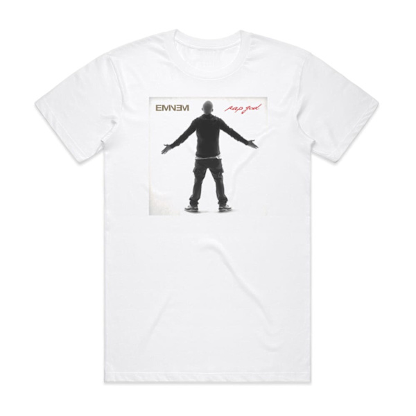 Eminem Rap God Album Cover T-Shirt Vit XXXL