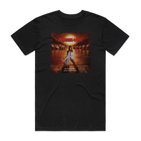 Annihilator In Command Live 1989 1990 Album Cover T-Shirt Svart S