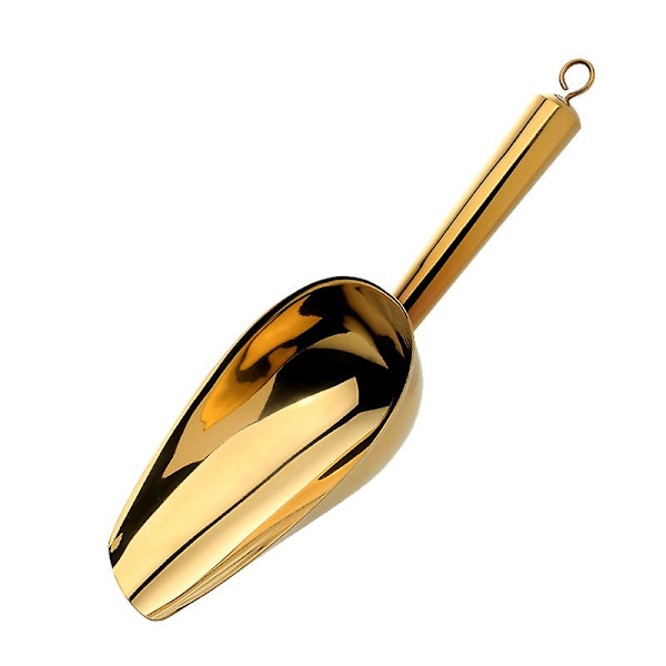 1 st Scoop för Godis, Isbitar, Pulver, Färgad Rostfritt Stål - Guld