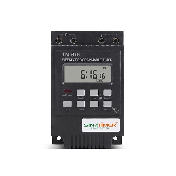 Tm616b-4 Tidskontrollbrytare Intelligent Brytare Timer Gatulampa Strömtidsbrytare 30a