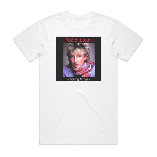 Rod Stewart Young Turks Album Cover T-shirt Hvid S