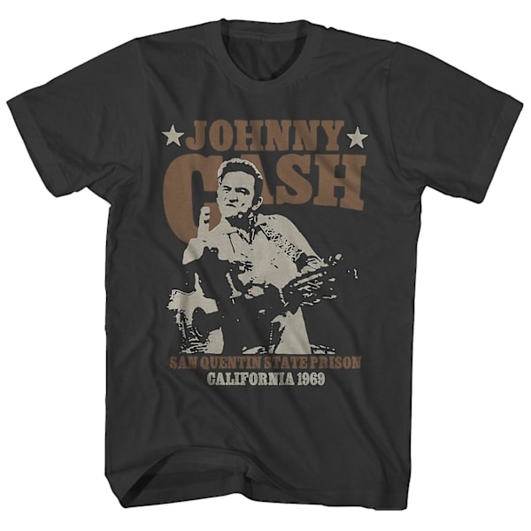 Johnny Cash T-shirt Live At San Quentin â€?9 Johnny Cash Shirt M