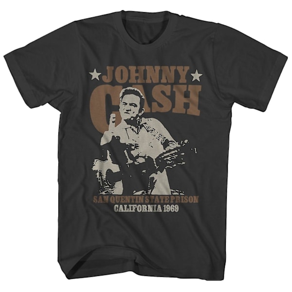 Johnny Cash T-shirt Live At San Quentin â€?9 Johnny Cash Shirt XL