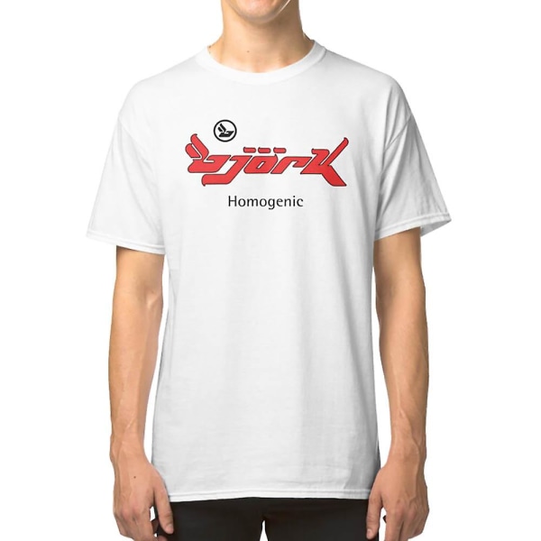Bjork Homogenic Logo (röd/svart) T-shirt XXL