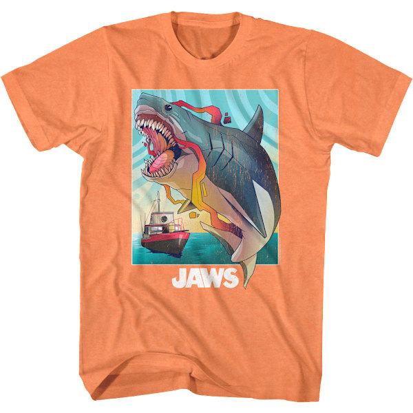 Farverig Attack Jaws T-shirt L