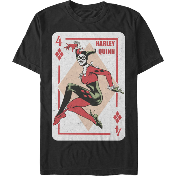 Harley Quinn Spillekort DC Comics T-skjorte Ny M