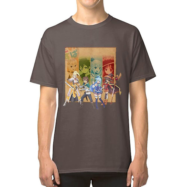 Konosuba anime T-paita black XL