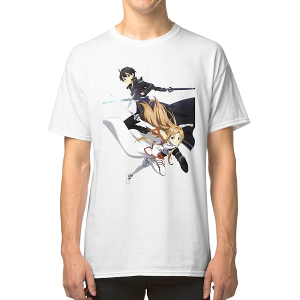 Asuna og Kirito i Sword Art Online T-shirt XXXL