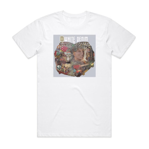 Hvid Denim D Album Cover T-shirt Hvid M