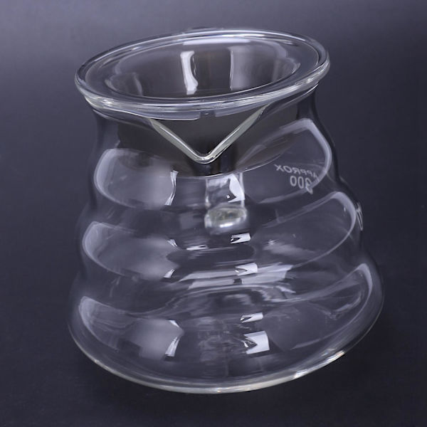 V60 Häll-i-glas-kaffebryggare Perkolator Transparent 360ml