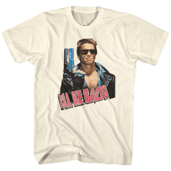 Retro I'll Be Back Terminator T-shirt S