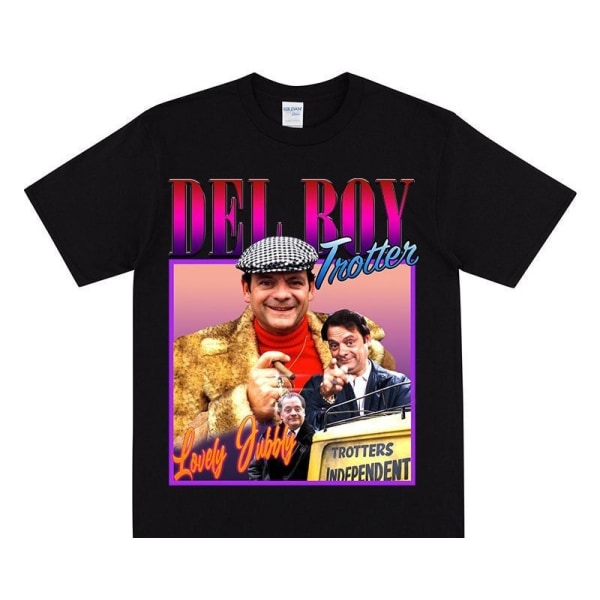 DELBOY T-shirt Til Only Fools & Horses Fans Black XL