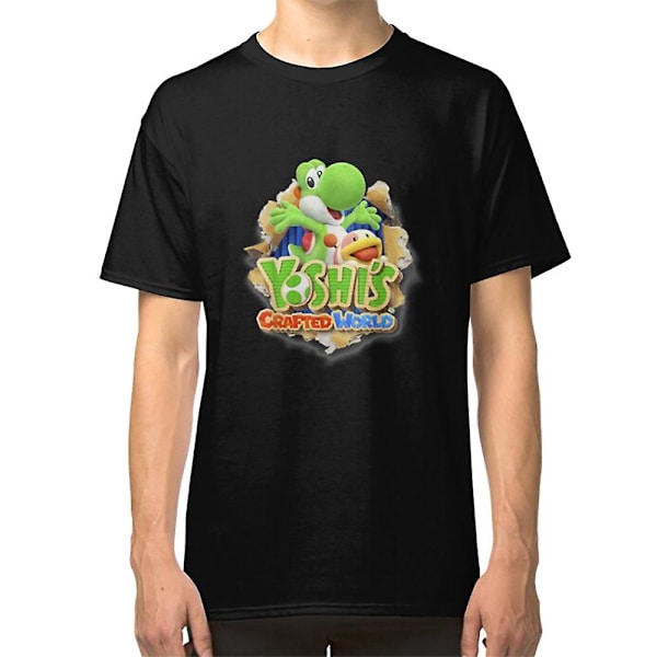 Yoshi's Crafted World Poochy Burst Spil Logo T-shirt M