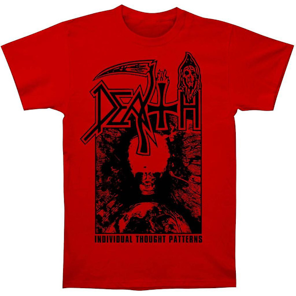 Death Individual Thought Patterns (Rød) T-skjorte M