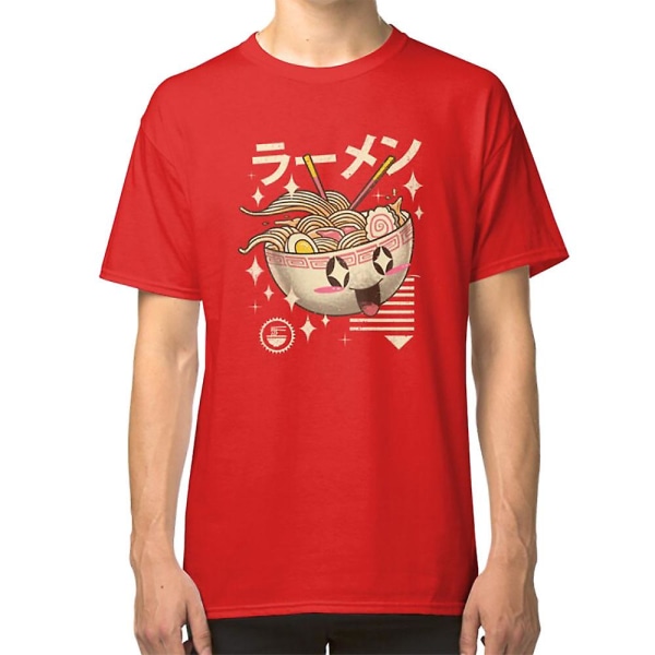 Kawaii Ramen T-shirt red XXXL