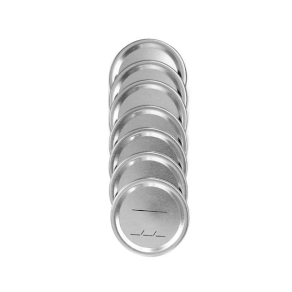 140 sfärisk/Kerr vanlig mun, tvådelade metallburkar med silikontätningar, silver