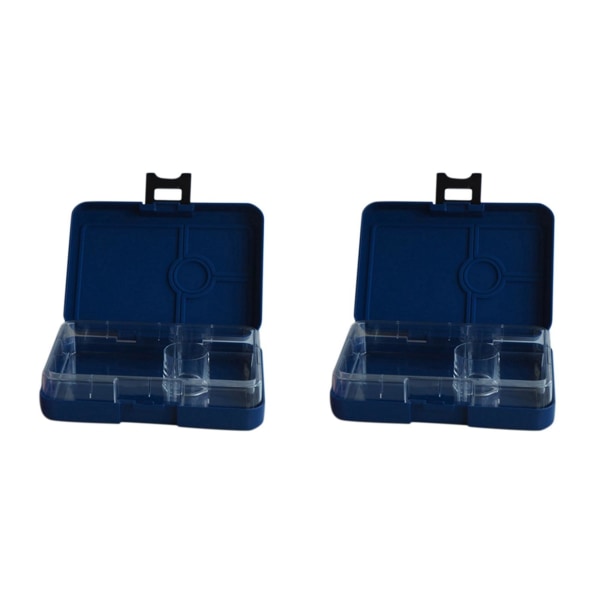2X Lunchbox för Barn/Vuxna med Fack, Skol-Lunchbox, Läckagesäker