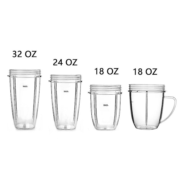 Reservekop til 18/24/32oz Nutri Bullet 600w og 900w, Nutribullet Reservedele 32OZ