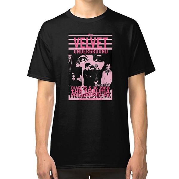 Velvet Underground Philadelphia affisch, skjorta, klistermärke, mask T-shirt S