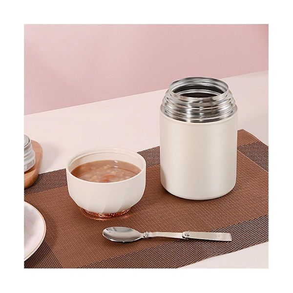 Termosbehållare, 500ml Rostfritt Stål Termosbehållare, Mat Termos Lunchbox, Termoskopp, Fo