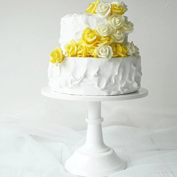 Metal Kage Stativ Rund Sockel Dessert Holder Cupcake Display Bageform Hvid Bryllup Par