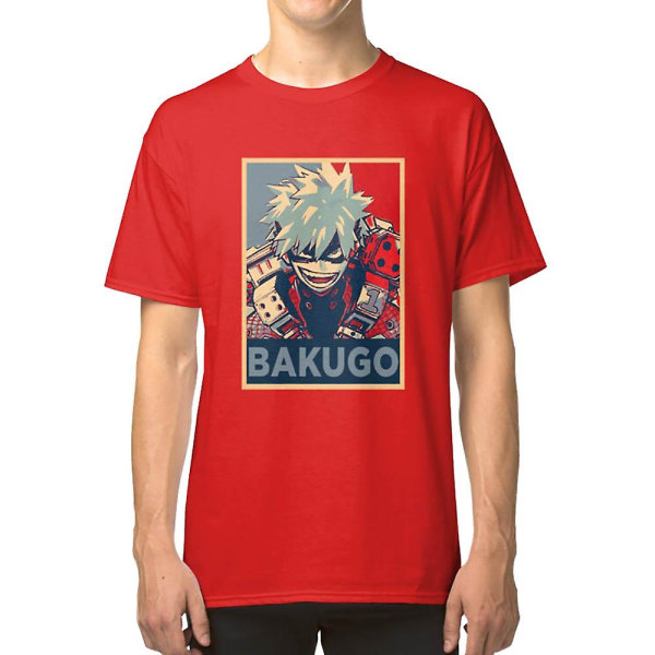 Katsuki Bakugo HOPE T-shirt red S