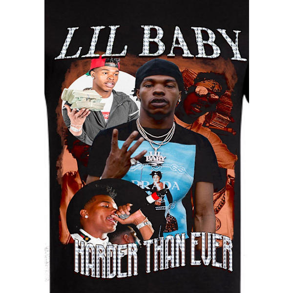 Vintage T-shirt Retro 90-tal Lil Baby XL