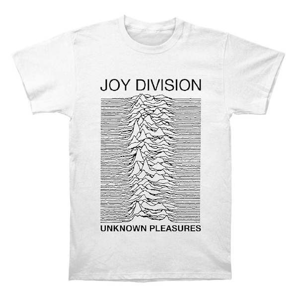 Joy Division Unknown Pleasure Hvit T-skjorte M
