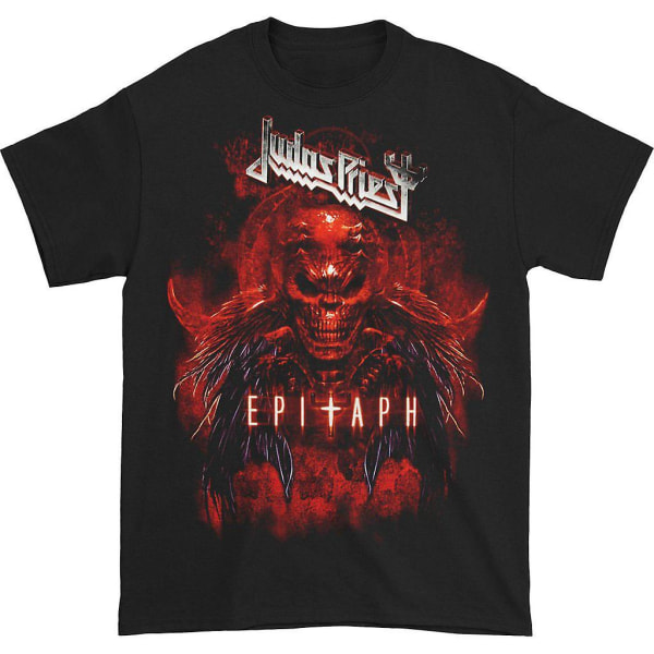 Judas Priest Epitaph Røde Horn T-shirt S