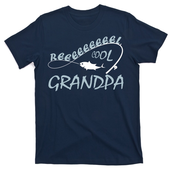 Real Cool Fishing Grandpa T-skjorte L