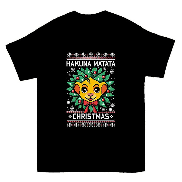 Hakuna Matata Stygg Julgenser T-skjorte M