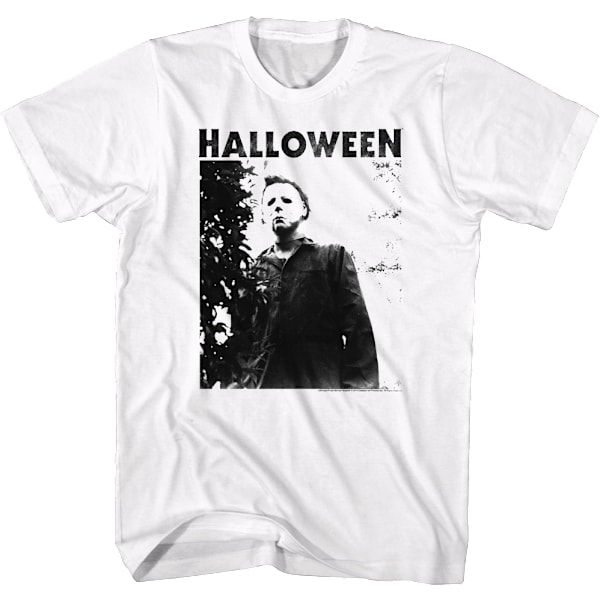 Sort og hvid form Halloween T-shirt XL