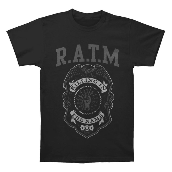 Rage Against The Machine Grå Polis Badge T-shirt S