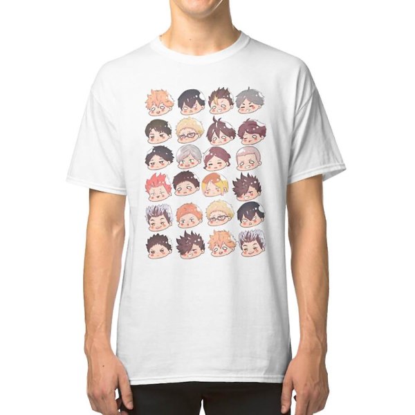 Haikyuu chibi hoder T-skjorte XXXL