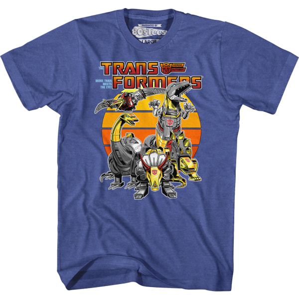 Retro Dinobots Transformers T-shirt L