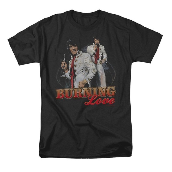 Elvis Presley Burning Love T-skjorte M