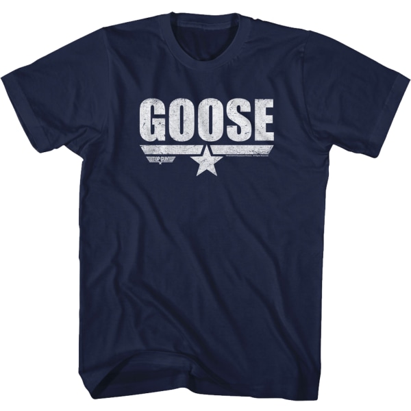 Distressed Top Gun Goose T-shirt L