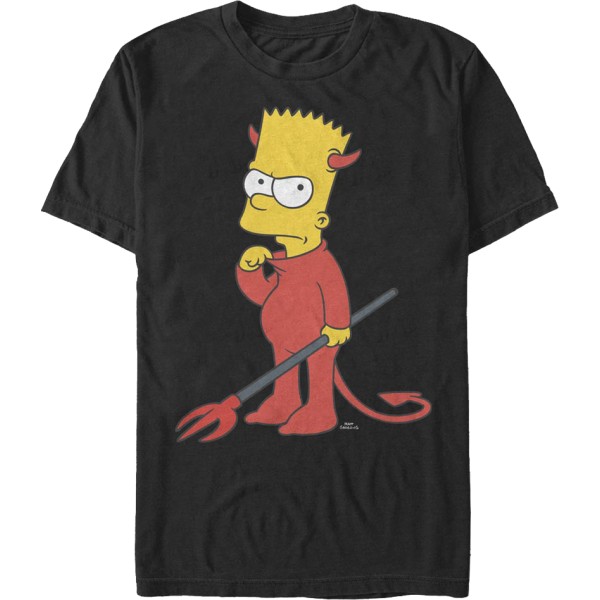 Bart Simpsons Djävulskostym T-shirt XXL