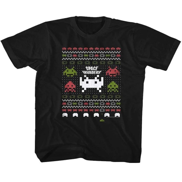 Space Invaders Space Xmas Youth T-shirt S
