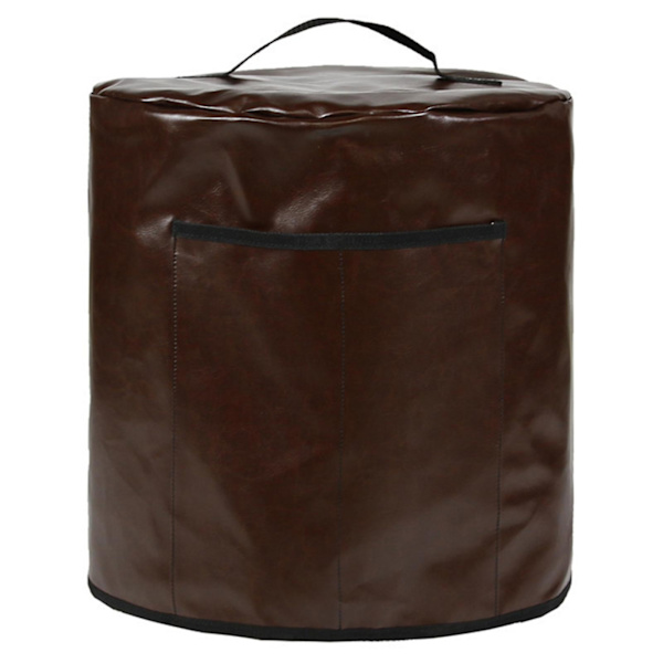 Læderdæksel til trykkoger 8 liter, vandtæt og støvtæt, køkkenopbevaringstilbehør Brown