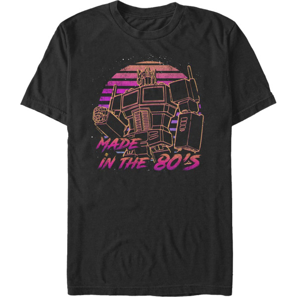 Optimus Prime Made In The 80's Transformers T-Shirt S