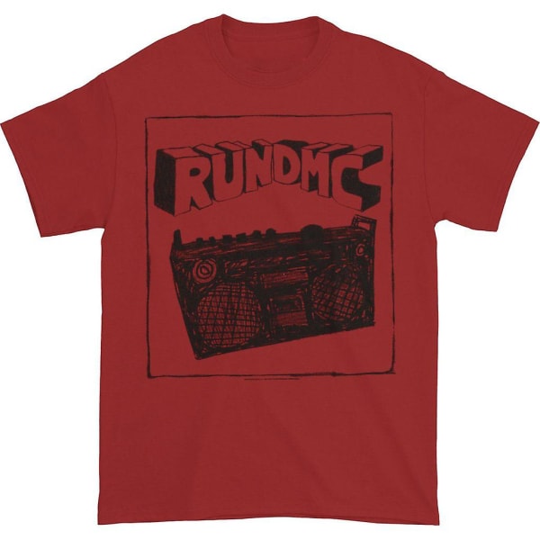 Run DMC Sketch Boombox T-skjorte XXL