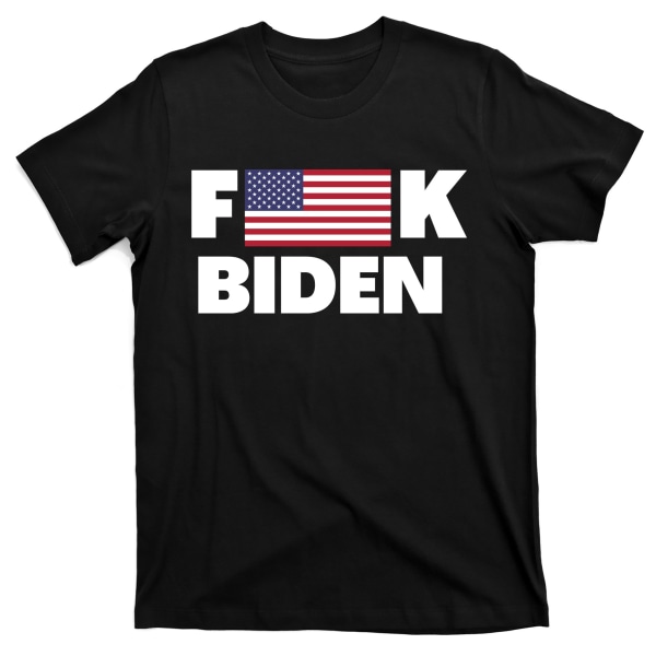 Fuck Biden - Amerikanlippu - Panna Biden syytteeseen - T-paita L