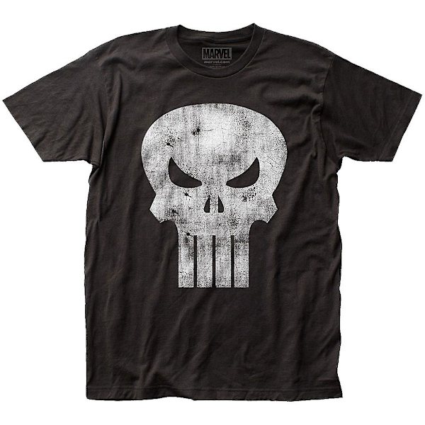 Distressed Logo Punisher T-skjorte M