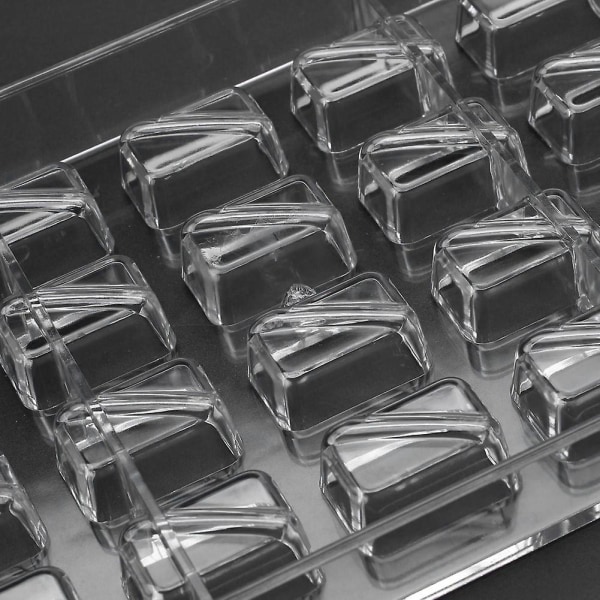 2 stk. Skalskalsform i hård chokolade 3D Skalskals Polycarbonat Transparent Is Gele Slikform