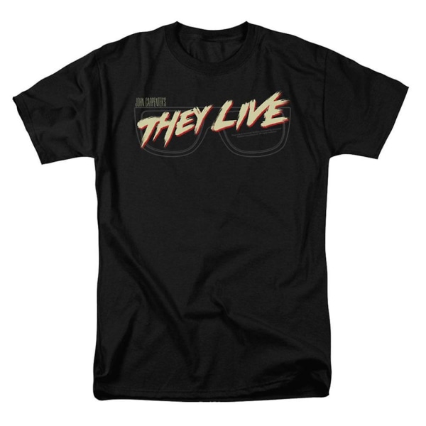 They Live Glasses Logo T-shirt S