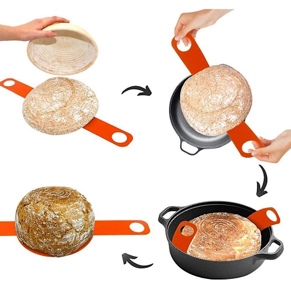 Silikonbakplatta för Holländsk Ugn, Bakplatta Ersättning med Degbrödslinga för Bröd Baguette
