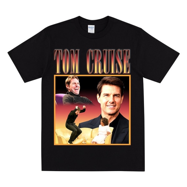 TOM CRUISE Homage T-shirt Black L