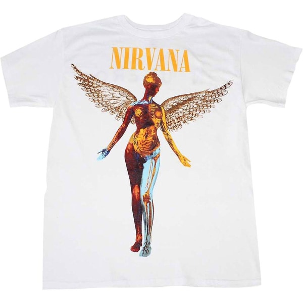 Hvid In Utero Nirvana T-shirt M