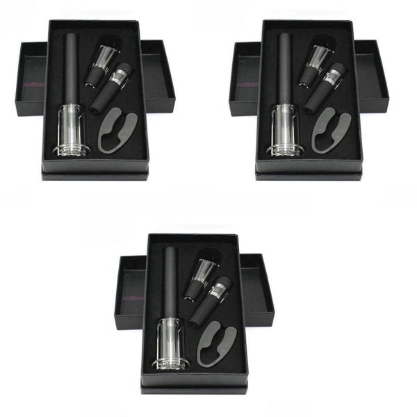 12-pack flasköppnare-set, luftpumpflasköppnare-presentask inklusive flasköppnarkit vakuumpropp